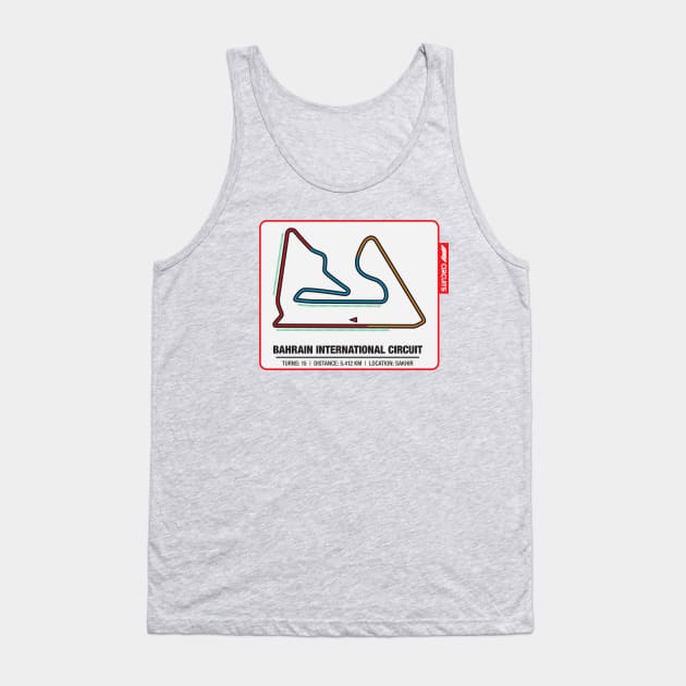 F1 Bahrain International Circuit Tank Top by Cerealbox Labs